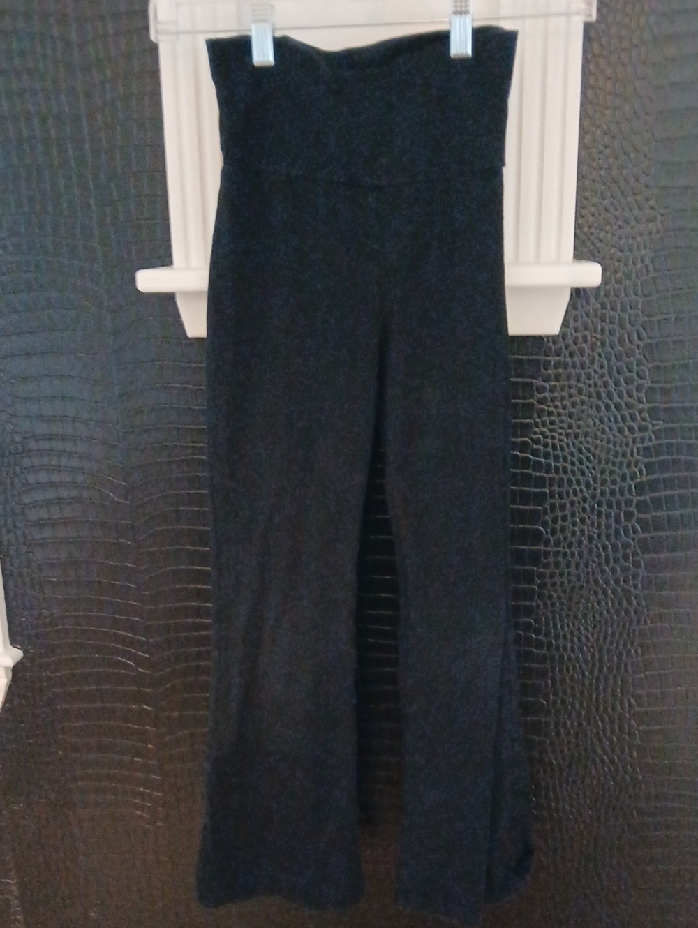 High-Waist Wide-Leg Girls Pants - Black